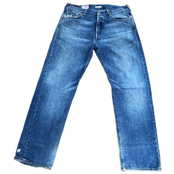 RARE Harris Tweed X Evisu Embroidered Jeans Size 36 - Picture 8 of 16